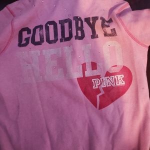 VS PINK bling full zip hoodie